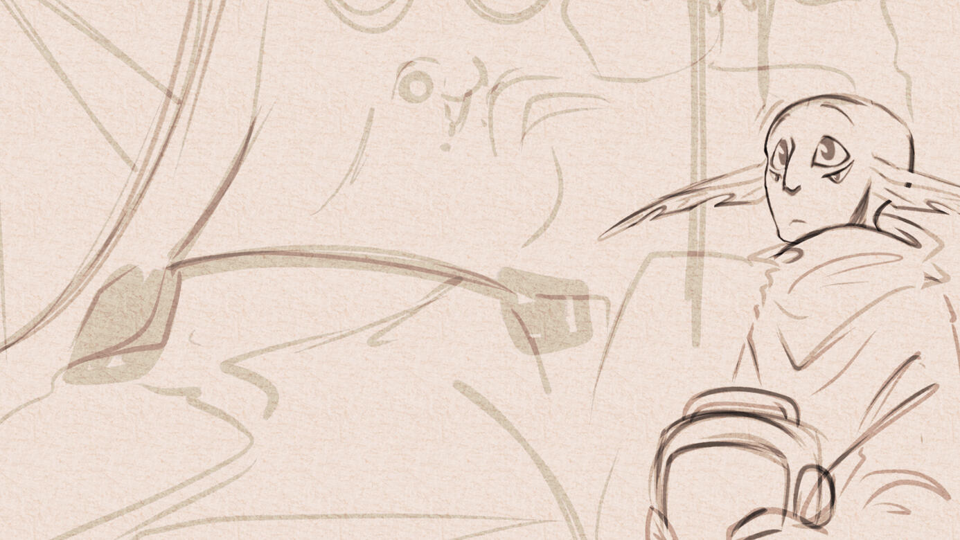 outer wilds hatchling oc in the stranger