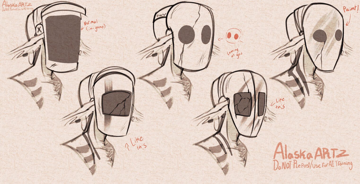 Outer wilds slate welding face shield concepts